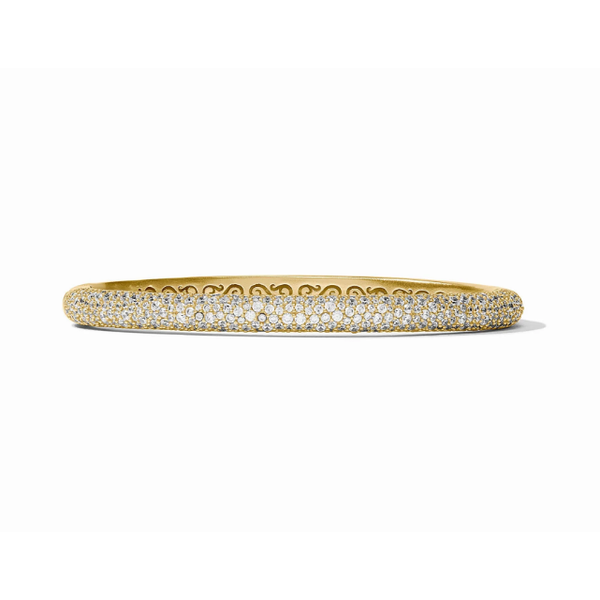 Julie Vos Hinged Bangle - Gold- Cubic Zirconia -One Size Puckett's Fine Jewelry Benton, KY