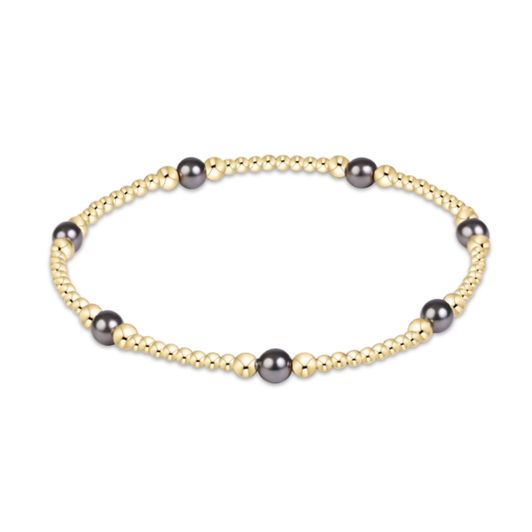 ENEWTON PURPOSE DARK GREY 4MM GOLD BRACELET Puckett's Fine Jewelry Benton, KY