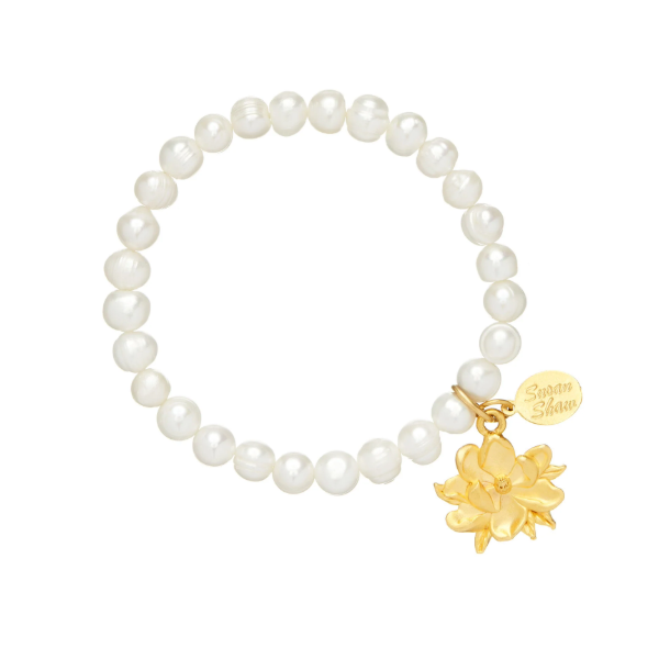 SUSAN  SHAW MAGNOLIA PEARL STRETCH BRACELET Puckett's Fine Jewelry Benton, KY