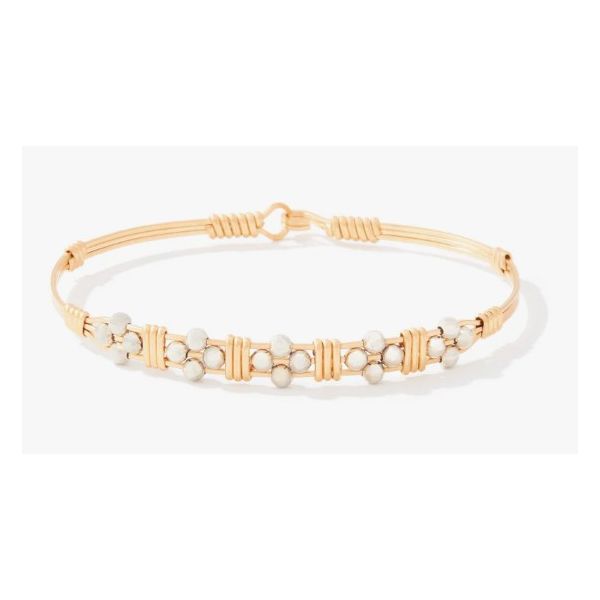 Timeless Elegance Bracelet - 14k Gold Artist Wire with Sterling Silver Bead / 7" - M Puckett's Fine Jewelry Benton, KY