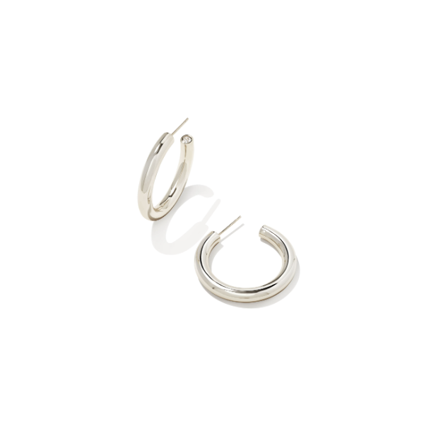 Kendra Scott Colette Silver Tone Hoop Fashion Earring Puckett's Fine Jewelry Benton, KY