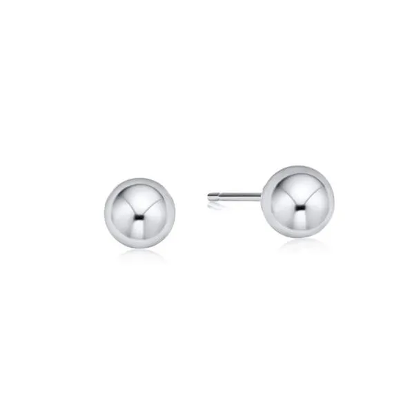 E NEWTON CLASSIC 8MM BALL STUD - STERLING Puckett's Fine Jewelry Benton, KY