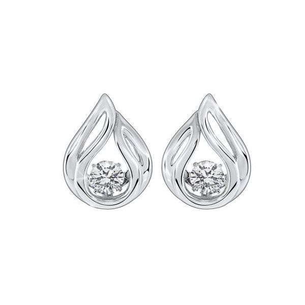 Sterling Silver CZ Rhythm of Love French Wire Fashion Earring Puckett's Fine Jewelry Benton, KY