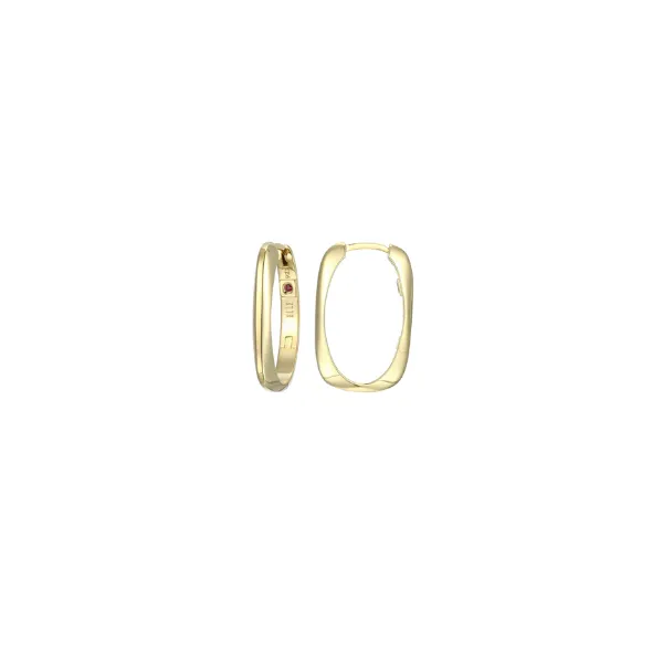 Elle Sterling/Gold Plated Square Hoop Puckett's Fine Jewelry Benton, KY