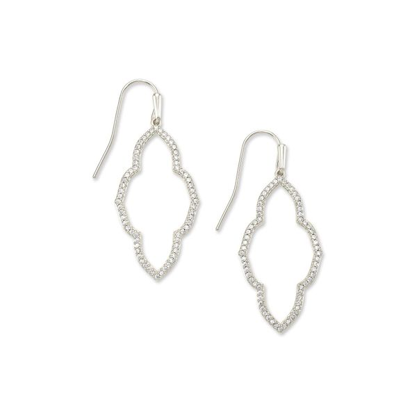 Kendra Scott Abbie Small Open Frame Earring Silver Tone Puckett's Fine Jewelry Benton, KY