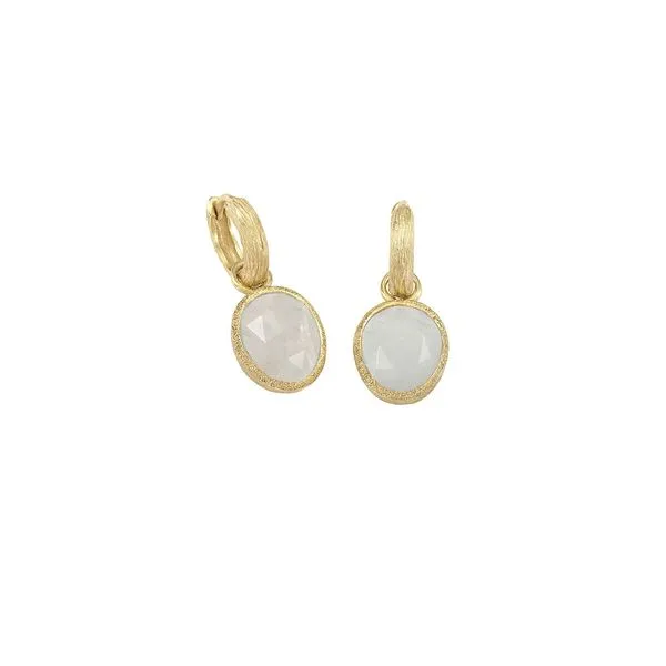 Jorge Revilla Jorge Revilla Shade Earrings in Silver with 18K Gold Vermeil with Rainbow Moonstone Puckett's Fine Jewelry Benton, KY