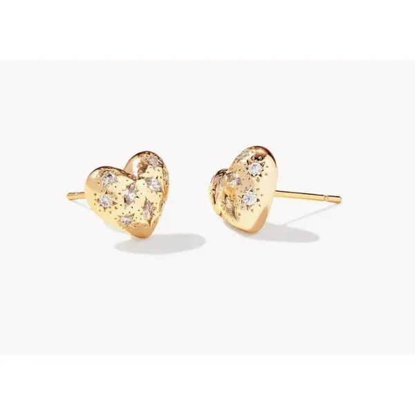 Kendra Scott Holland Heart Stud Earring Image 2 Puckett's Fine Jewelry Benton, KY
