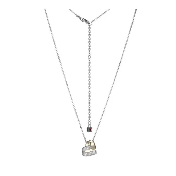 Elle Sterling Silver/Yellow Gold Plated Heart Pendant Puckett's Fine Jewelry Benton, KY