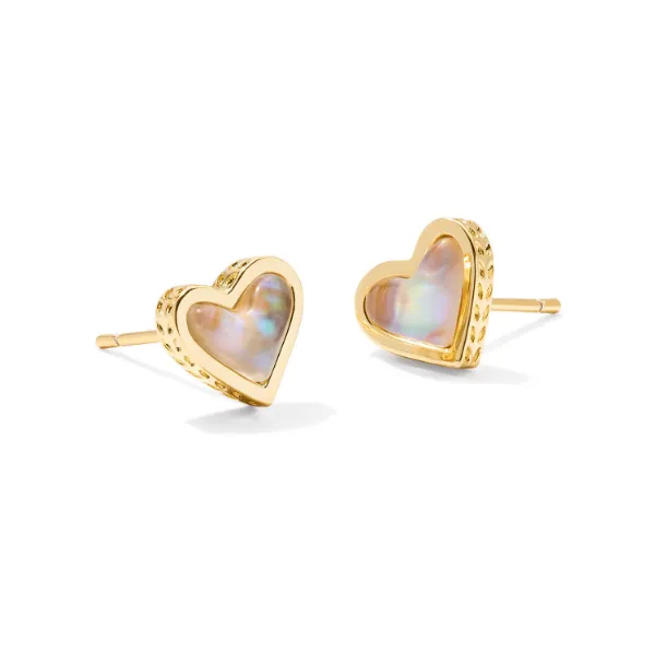 Kendra Scott Framed Ari Heart Stud Earrings Puckett's Fine Jewelry Benton, KY