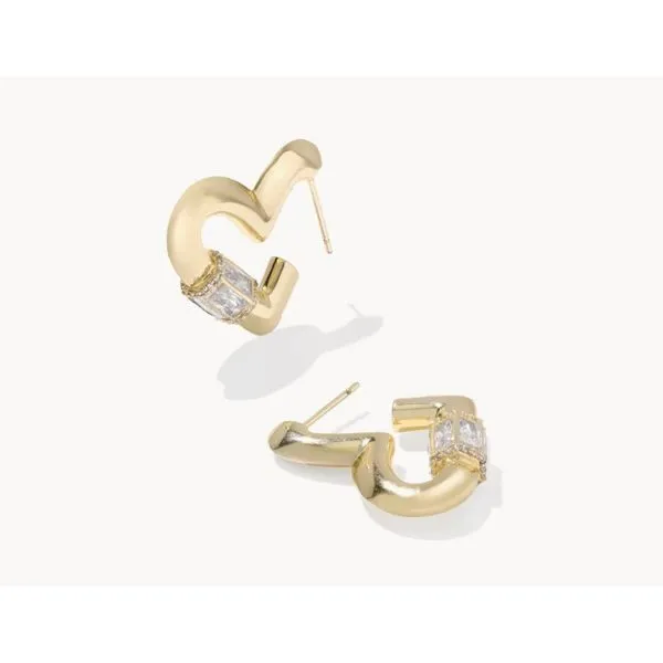 Kendra Scott Emery Heart Hoop Earring Puckett's Fine Jewelry Benton, KY