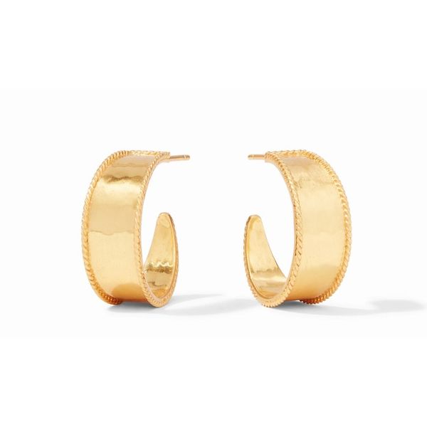 JULIE VOS SAVORY HOOP GOLD PLATED EARRING --SMALL Puckett's Fine Jewelry Benton, KY