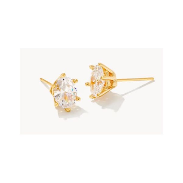 Kendra Scott Cailin Stud Earring With White Crystal Puckett's Fine Jewelry Benton, KY