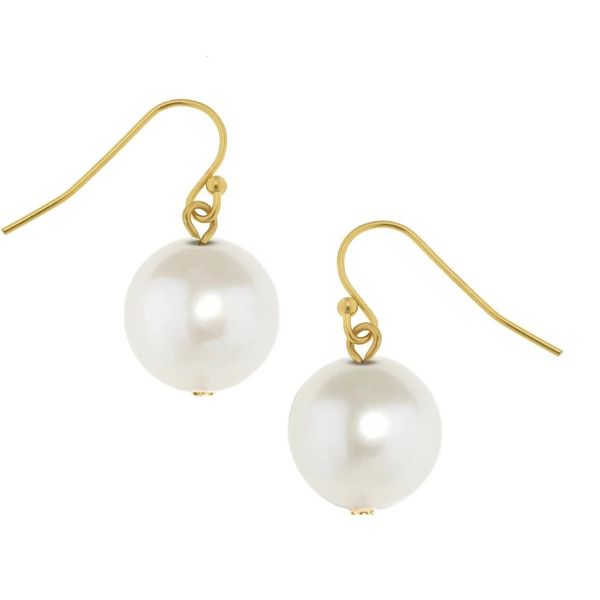 Susan Shaw 8mm Pearl Drop Earrings Puckett's Fine Jewelry Benton, KY