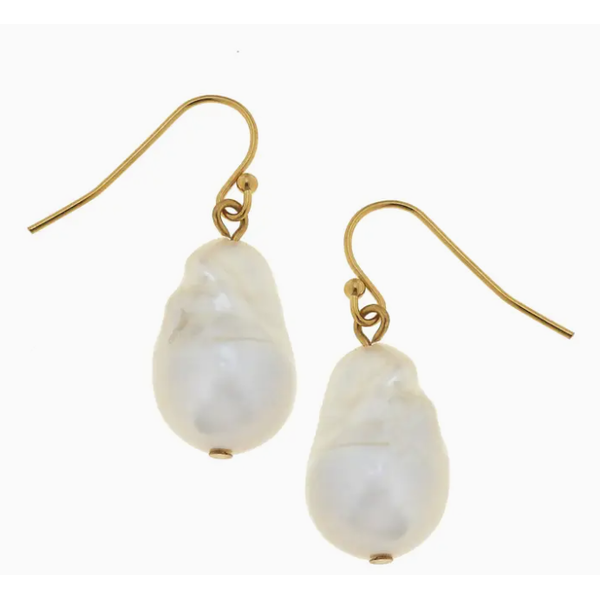 Susan Shaw 8mm Pearl Drop Earrings Puckett's Fine Jewelry Benton, KY