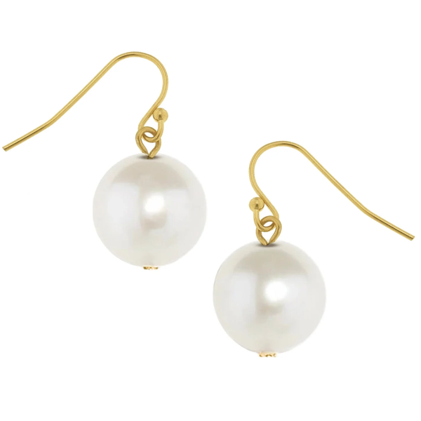 Susan Shaw 8mm Pearl Drop Earrings Puckett's Fine Jewelry Benton, KY