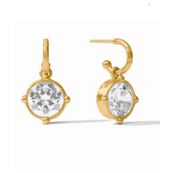 Julie Vos Honeybee Hoop and Charm Earring - Cubic Zirconia Puckett's Fine Jewelry Benton, KY