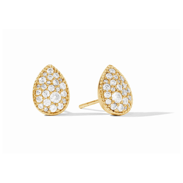 Julie Vos Pave Teardrop Stud - Cubic Zirconia Puckett's Fine Jewelry Benton, KY