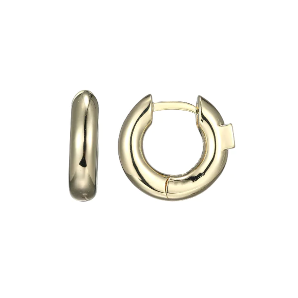 Elle Sterling/Yellow Gold Plated Huggie Earring Puckett's Fine Jewelry Benton, KY