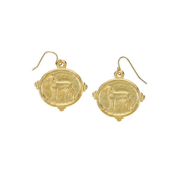 SUSAN SHAW RETRIEVER DROP EARRINGS Puckett's Fine Jewelry Benton, KY