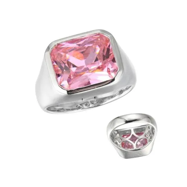 CHARLES GARNIER STERLING SILVER RING SIZE 6 WITH PINK CZ Puckett's Fine Jewelry Benton, KY