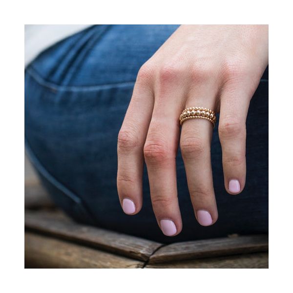 E NEWTON CLASSIC GOLD 3MM BEAD RING - SIZE 8 Image 2 Puckett's Fine Jewelry Benton, KY