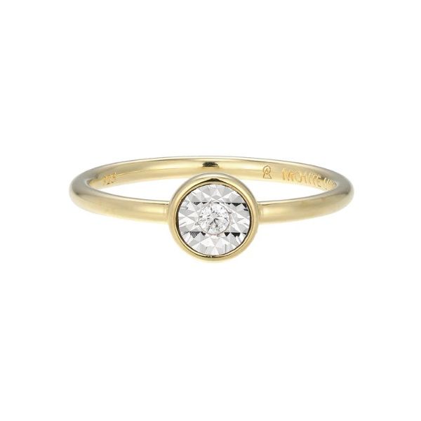 Monte Luna Bezel-Set Lab-Created Diamond Ring size 7 Puckett's Fine Jewelry Benton, KY