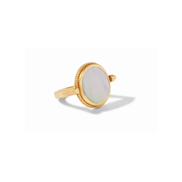 Julie Voss Coin Revolving Ring Mother of Pearl, Size 7 Puckett's Fine Jewelry Benton, KY