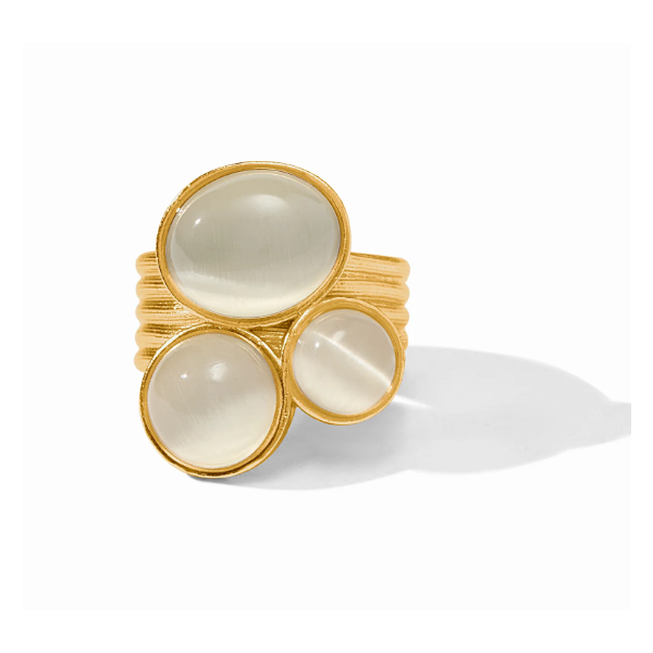 Julie Vos Cobblestone Statement Ring, Ivory Cat's Eye- Size 7 Puckett's Fine Jewelry Benton, KY