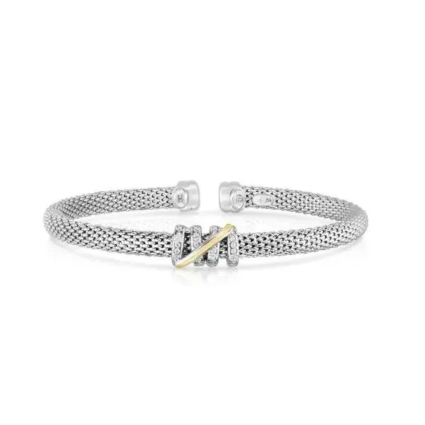 Phillip Gavriel Small Diamond Tally Cuff Bracelet in Sterlin Puckett s Fine Jewelry Benton KY