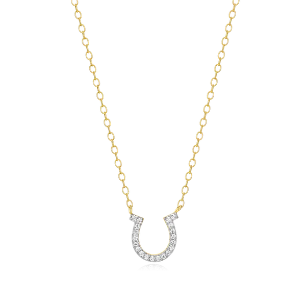 Monte Luna Horseshoe Statement Necklace in 14k Yellow Gold Plated Sterling Silver Puckett's Fine Jewelry Benton, KY