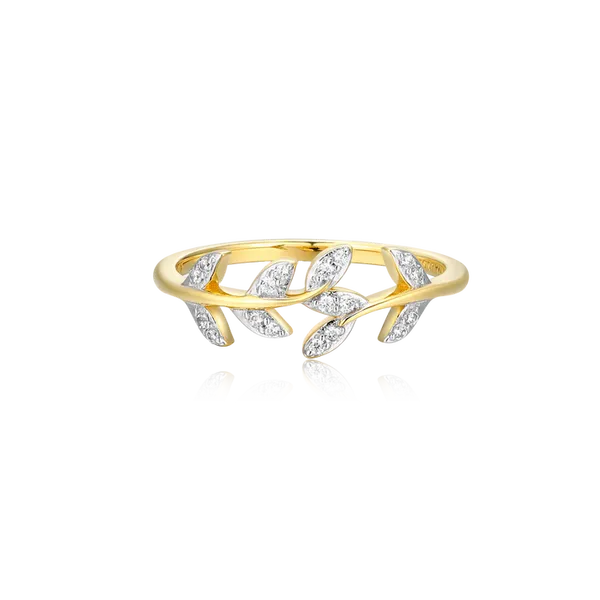 Monte Luna Branch Statement Ring in 14k Yellow Gold Plated Sterling Silver Puckett's Fine Jewelry Benton, KY