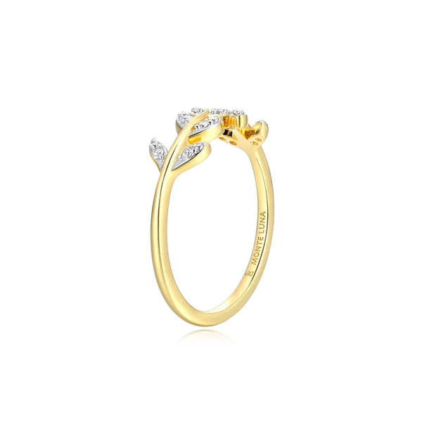 Monte Luna Branch Statement Ring in 14k Yellow Gold Plated Sterling Silver Image 2 Puckett's Fine Jewelry Benton, KY