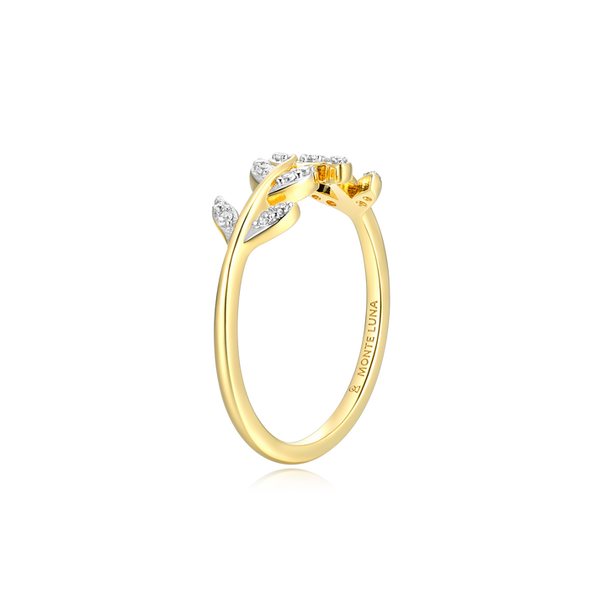 Monte Luna Branch Statement Ring in 14k Yellow Gold Plated Sterling Silver Image 2 Puckett's Fine Jewelry Benton, KY