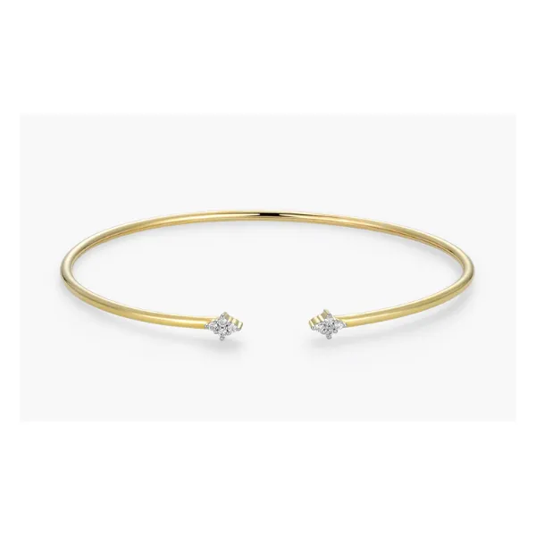 Monte Luna Four Cluster Lab-Created Diamond Flex Cuff Bracelet Puckett's Fine Jewelry Benton, KY