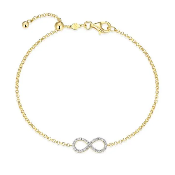 Monte Luna Infinity Bolo Bracelet in 14k Yellow Gold Plated Sterling Silver Puckett's Fine Jewelry Benton, KY