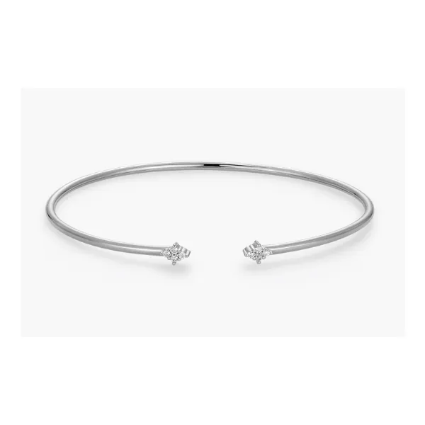 Monte Luna Four Cluster Lab-Created Diamond Flex Cuff Bracelet Puckett's Fine Jewelry Benton, KY