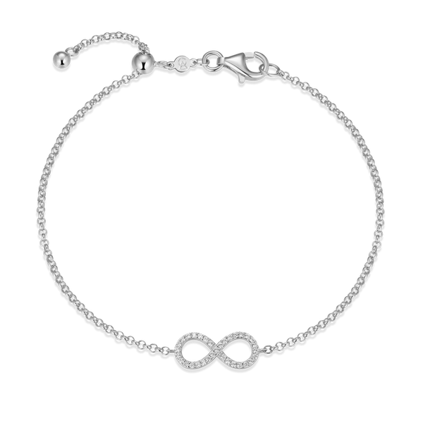 Monte Luna Infinity Bolo Bracelet in Rhodium Plated Sterling Silver Puckett's Fine Jewelry Benton, KY