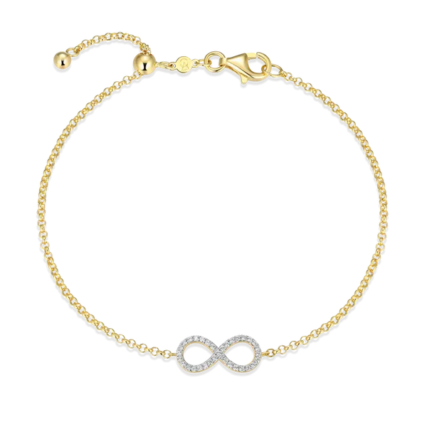Monte Luna Infinity Bolo Bracelet in 14k Yellow Gold Plated Sterling Silver Puckett's Fine Jewelry Benton, KY