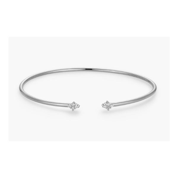 Monte Luna Four Cluster Lab-Created Diamond Flex Cuff Bracelet Puckett's Fine Jewelry Benton, KY