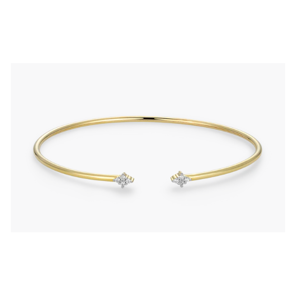 Monte Luna Four Cluster Lab-Created Diamond Flex Cuff Bracelet Puckett's Fine Jewelry Benton, KY