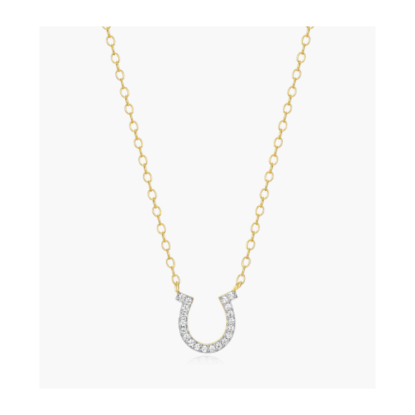Monte Luna Horseshoe Statement Necklace in 14k Yellow Gold Plated Sterling Silver Puckett's Fine Jewelry Benton, KY