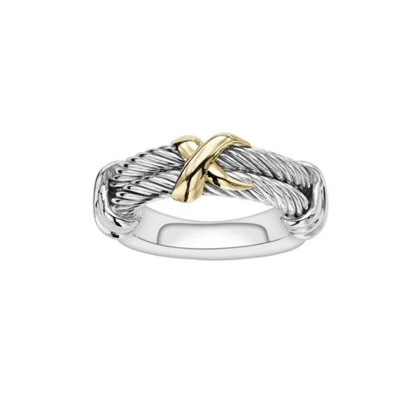Phillip Gavriel Silver & 18K Double Row Cable 