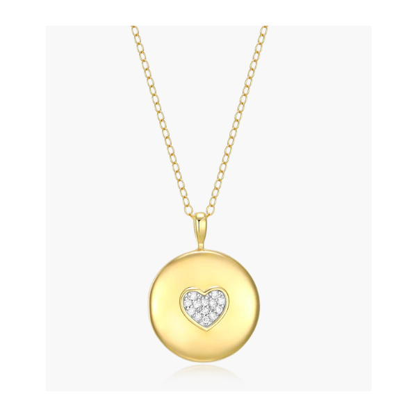Monte Luna Pave Heart Locket Lab-Created Diamond Pendant Necklace Puckett's Fine Jewelry Benton, KY