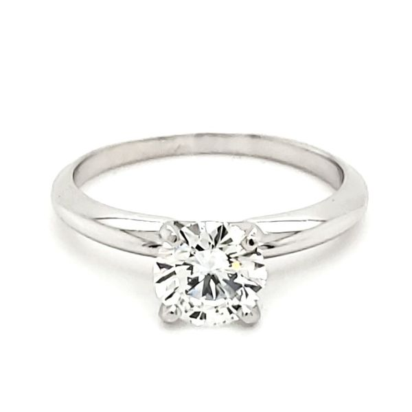 Platinum Four Prong Solitaire 1 Carat Diamond Engagement Ring Quality Gem LLC Bethel, CT