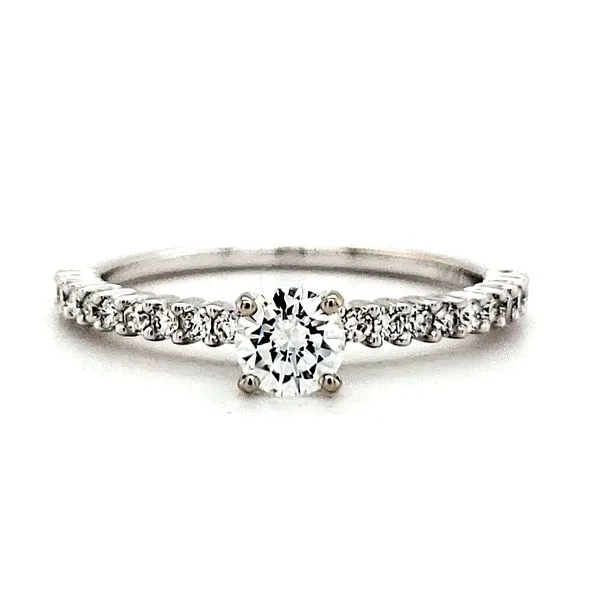 14K White Gold Diamond Engagement Ring Quality Gem LLC Bethel, CT