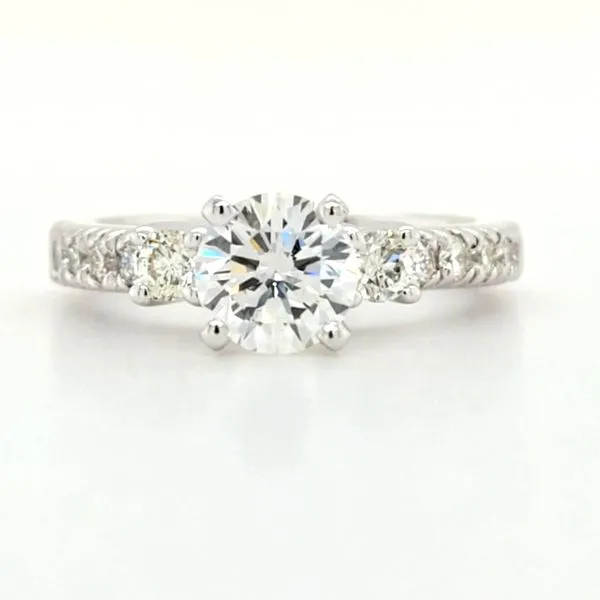 14K White Gold 1 Carat Diamond Engagement Ring Quality Gem LLC Bethel, CT