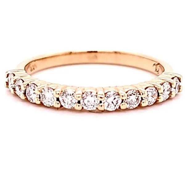 14K Yellow Gold Share Prong Diamond Wedding Band Quality Gem LLC Bethel, CT