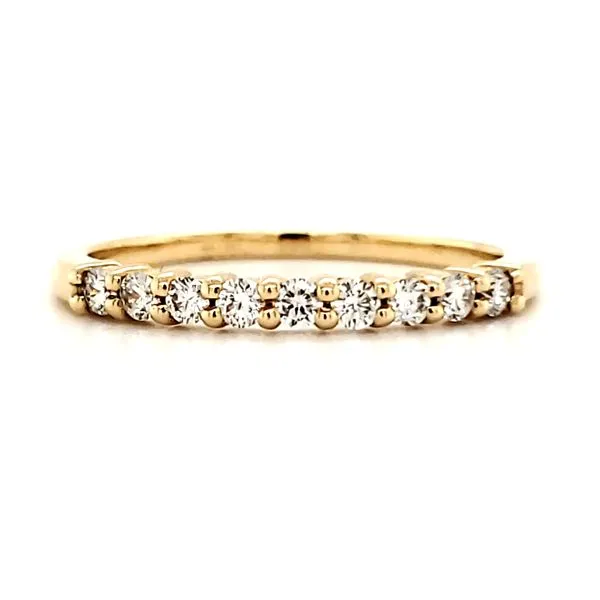 14K Yellow Gold Common Prong Diamond Band Quality Gem LLC Bethel, CT