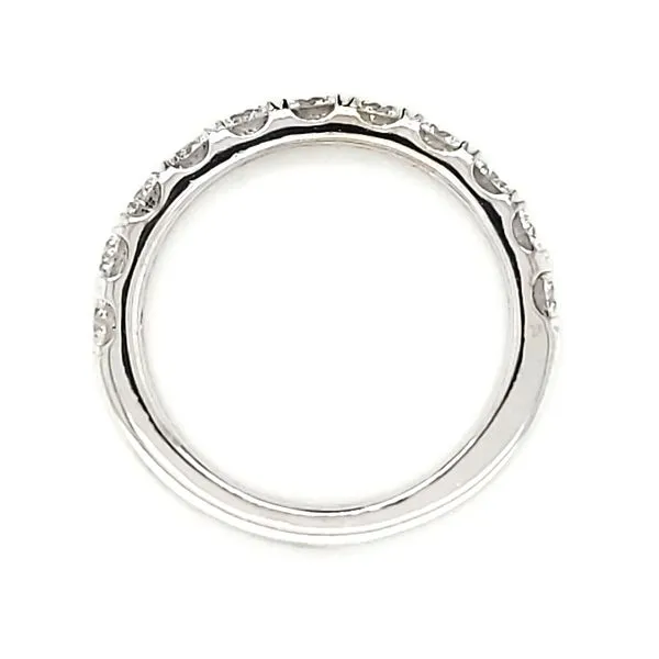 14K White Gold Split Prong Diamond Band Image 2 Quality Gem LLC Bethel, CT