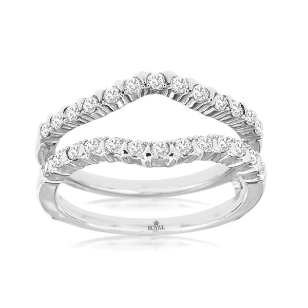 14K White Gold Diamond Insert Ring Quality Gem LLC Bethel, CT